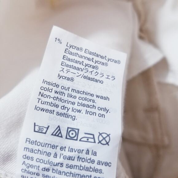 Madewell The Perfect Vintage Jeans High Rise Cream Denim 5-Pockets Cotton Blend - Picture 10 of 12